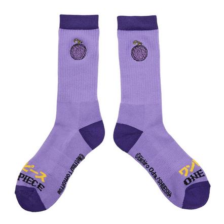 One Piece Gum-Gum Fruit Patch Crew Socks Exclusivité Games Zone